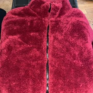 VS Pink zip up fleece jacket
